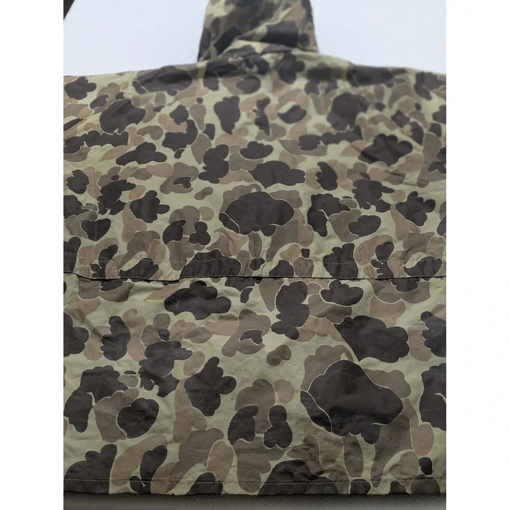 Vtg Columbia Jacket Hooded lightweight CAMOUFLAGE Rain Camo Hunting Mens XL READ